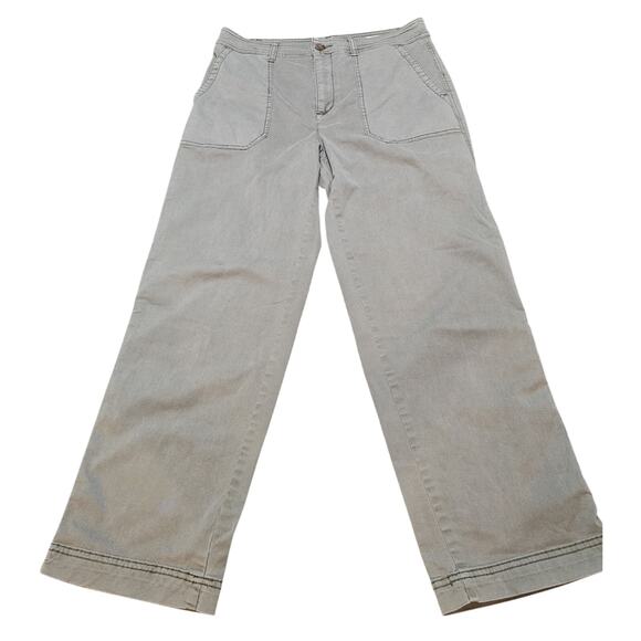 GAP Light Green Khaki Girlfriend Straight Pants Size 8 - Picture 2 of 6